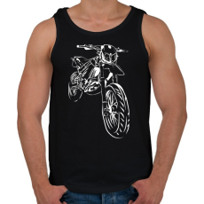 PRINTFASHION apriliasxf - Férfi atléta - Fekete