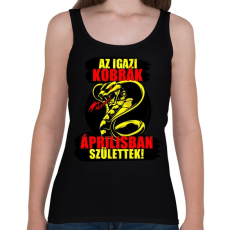PRINTFASHION Áprilisi Kobra - Női atléta - Fekete