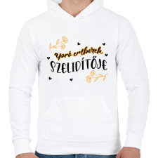 PRINTFASHION Apró emberek szelidítője - Férfi kapucnis pulóver - Fehér férfi pulóver, kardigán