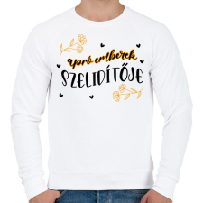 PRINTFASHION Apró emberek szelidítője - Férfi pulóver - Fehér férfi pulóver, kardigán