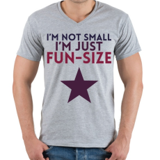 PRINTFASHION Aprótalpúak  - Férfi V-nyakú póló - Sport szürke