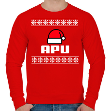 PRINTFASHION APU - Férfi pulóver - Piros