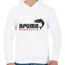 PRINTFASHION aPUMA horgászik - Férfi kapucnis pulóver - Fehér női pulóver, kardigán