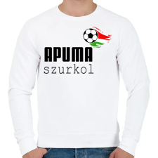 PRINTFASHION Apuma szurkol - Férfi pulóver - Fehér férfi pulóver, kardigán