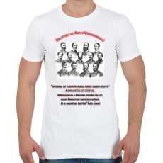 PRINTFASHION Aradi Vértanúk Minta I. - Férfi póló - Fehér