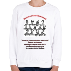 PRINTFASHION Aradi Vértanúk Minta I. - Gyerek pulóver - Fehér
