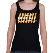 PRINTFASHION Áramot vezess - Női atléta - Fekete női trikó