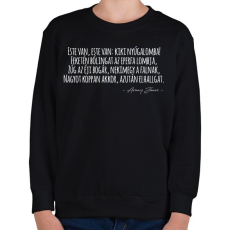 PRINTFASHION Arany János- Családi kör - Gyerek pulóver - Fekete