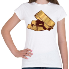 PRINTFASHION Arany rudak - Női póló - Fehér