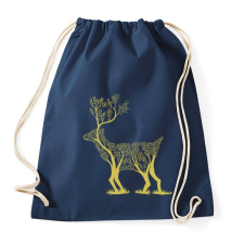 PRINTFASHION Arany szarvas - Sportzsák, Tornazsák - Sötétkék tornazsák