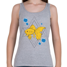 PRINTFASHION Aranyhal - Női atléta - Sport szürke női trikó