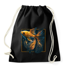 PRINTFASHION Aranyhal - Sportzsák, Tornazsák - Fekete tornazsák