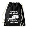 PRINTFASHION aratas fesztival  - Sportzsák, Tornazsák - Fekete