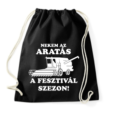 PRINTFASHION aratas fesztival  - Sportzsák, Tornazsák - Fekete tornazsák