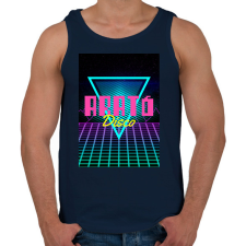 PRINTFASHION Arató disco - Férfi atléta - Sötétkék atléta, trikó