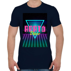 PRINTFASHION Arató disco - Férfi póló - Sötétkék