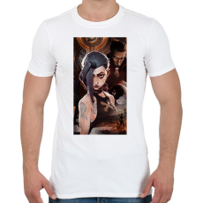 PRINTFASHION Arcane League of Legends - Férfi póló - Fehér