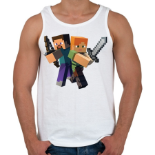 PRINTFASHION Archer Steve - Férfi atléta - Fehér atléta, trikó