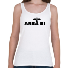 PRINTFASHION Area 51  - Női atléta - Fehér női trikó