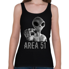 PRINTFASHION AREA 51 - Női atléta - Fekete