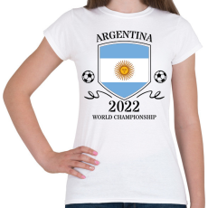 PRINTFASHION Argentina 2022 - Női póló - Fehér