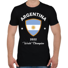 PRINTFASHION Argentina world champion 2 - Férfi póló - Fekete
