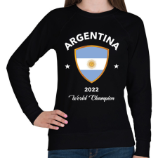 PRINTFASHION Argentina world champion 2 - Női pulóver - Fekete női pulóver, kardigán
