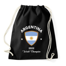 PRINTFASHION Argentina world champion 2 - Sportzsák, Tornazsák - Fekete tornazsák