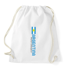 PRINTFASHION argentina world champion 3 - Sportzsák, Tornazsák - Fehér tornazsák