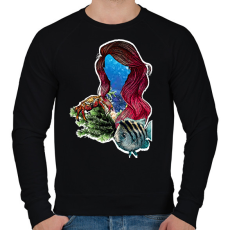 PRINTFASHION ariel - Férfi pulóver - Fekete