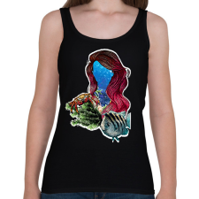 PRINTFASHION ariel - Női atléta - Fekete női trikó