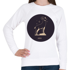 PRINTFASHION Aries - Kos - Női pulóver - Fehér női pulóver, kardigán