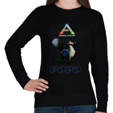PRINTFASHION ARK-DODO - Női pulóver - Fekete