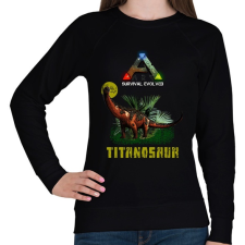 PRINTFASHION ARK-TITANOSAUR - Női pulóver - Fekete női pulóver, kardigán