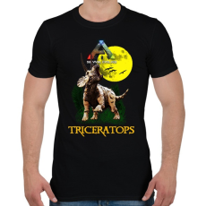 PRINTFASHION ARK TRICERATOPS - Férfi póló - Fekete