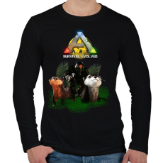 PRINTFASHION Ark- Vidrás - Férfi hosszú ujjú póló - Fekete