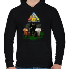 PRINTFASHION Ark- Vidrás - Férfi kapucnis pulóver - Fekete férfi pulóver, kardigán