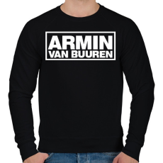 PRINTFASHION Armin Van Buuren - Férfi pulóver - Fekete