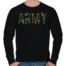 PRINTFASHION Army - Férfi pulóver - Fekete
