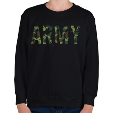 PRINTFASHION Army - Gyerek pulóver - Fekete