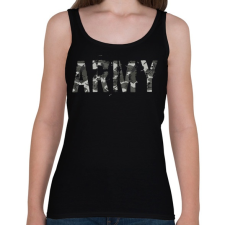 PRINTFASHION Army - Női atléta - Fekete női trikó