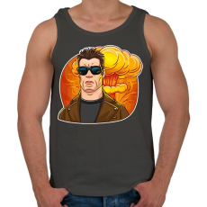 PRINTFASHION Arnold BooM Schwarzenegger - Férfi atléta - Sötétszürke