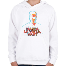 PRINTFASHION Arnold - Gyerek kapucnis pulóver - Fehér