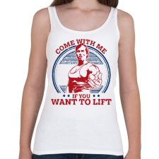 PRINTFASHION Arnold Gym - Női atléta - Fehér női trikó