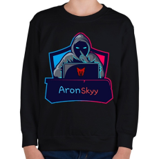 PRINTFASHION AronSkyy - Gyerek pulóver - Fekete