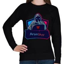 PRINTFASHION AronSkyy - Női pulóver - Fekete női pulóver, kardigán