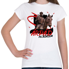 PRINTFASHION Árpád fejedelem - Női póló - Fehér