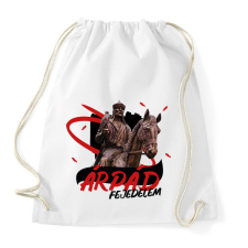 PRINTFASHION Árpád fejedelem - Sportzsák, Tornazsák - Fehér tornazsák