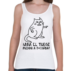 PRINTFASHION Arra el tudsz menni a p*csába - Női atléta - Fehér