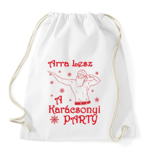 PRINTFASHION Arra lesz a Karácsonyi party - Sportzsák, Tornazsák - Fehér tornazsák